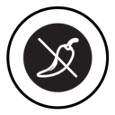 No spicy hot chilli icon