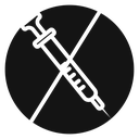 No vaccine icon
