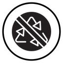 Non Recyclable Black Filled icon