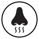 Nose with smoke icon