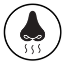 Nose with smoke icon