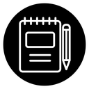 Notebook Black Filled icon