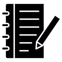 Notebook Pencil Writing icon