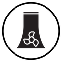 Nuclear power plant icon
