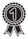 Number one medal icon