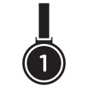 Number one medal icon
