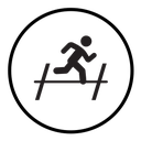 Obstacle race icon