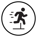 Obstacle race icon