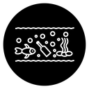 Ocean pollution icon