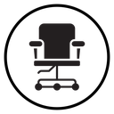 Office chair icon