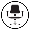 Office chair icon