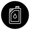 Oil Can Container Black Filled icon