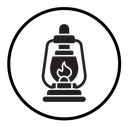 Oil lantern icon