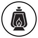 Oil lantern icon