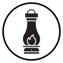 Oil lantern icon