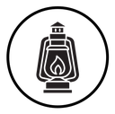 Oil lantern icon
