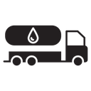 Oil tank truck icon