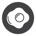 Omelet Black Filled icon