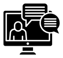Online consulting icon