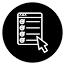 Online exam test icon