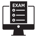 Online exam test icon