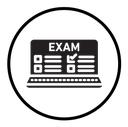 Online exam test icon