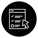 Online exam test icon