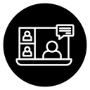 Online meeting icon
