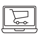 Online shopping icon