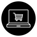 Online shopping icon