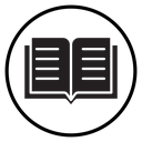 Open Book Black Filled icon
