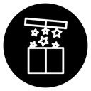Open gift box 2 icon