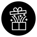 Open gift box icon