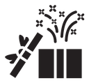 Open gift box icon