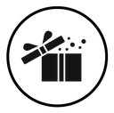 Open gift box icon