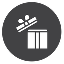 Open Gift Box Lid icon