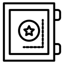 Open safe box icon
