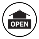 Open sign icon