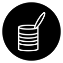 Open tin can icon