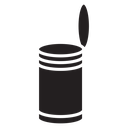 Open tin can icon