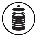 Open tin can icon