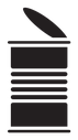 Open tin can icon