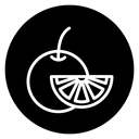 Orange fruit icon