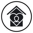 Orphanage House Heart Child icon