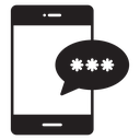 Otp sms password icon