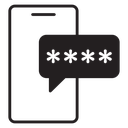 Otp sms password icon
