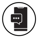 Otp sms password icon