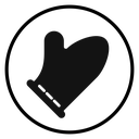 Oven mitt icon