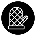 Oven mitt icon