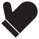 Oven mitt icon